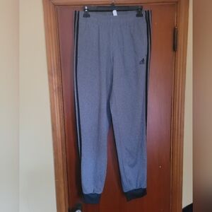 Womens adidas Joggers sweat pants size medium grey and black